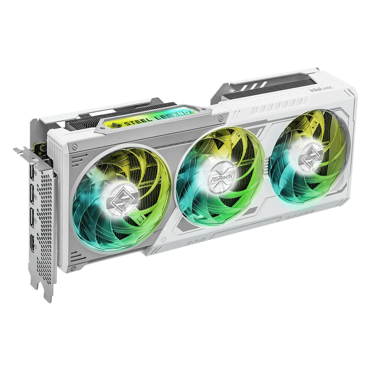 کارت گرافیک ازراک مدل ASRock Intel Arc B580 Steel Legend 12GB OC