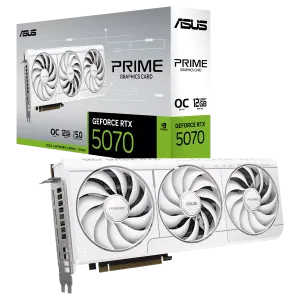 کارت گرافیک ایسوس مدل ASUS PRIME GeForce RTX 5070 12GB GDDR7 OC Edition WHITE