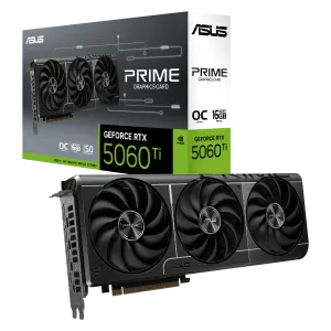کارت گرافیک ایسوس مدل ASUS PRIME GeForce RTX 5060 Ti 16GB GDDR7 OC Edition