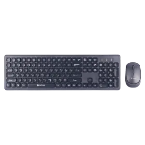 کیبورد و ماوس بی سیم نوا مدل NOVA NKM-1401WL