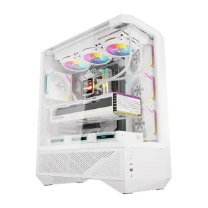 کیس کامپیوتر دارک فلش مدل DarkFlash DY460 White