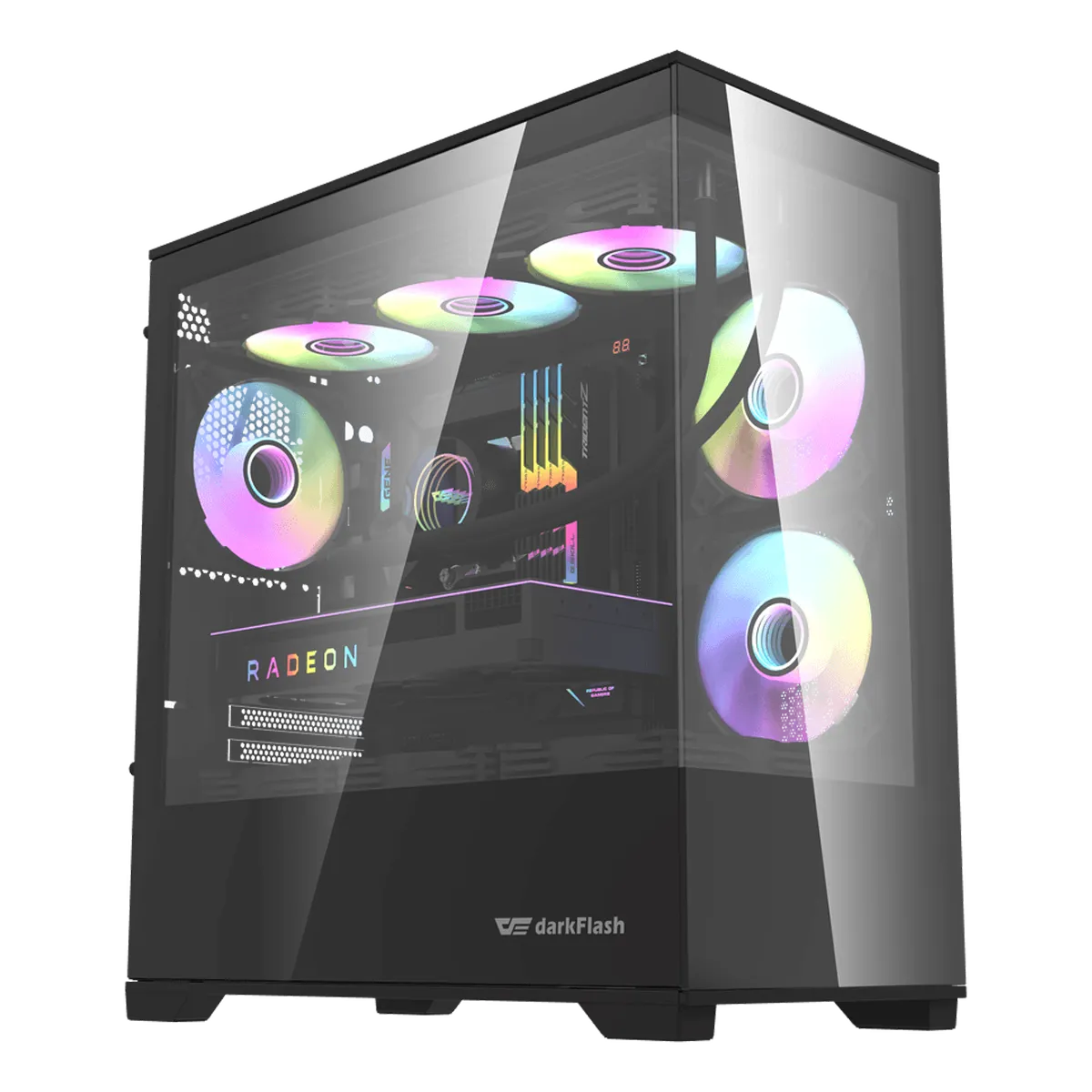 کیس کامپیوتر دارک فلش مدل DarkFlash DK415P