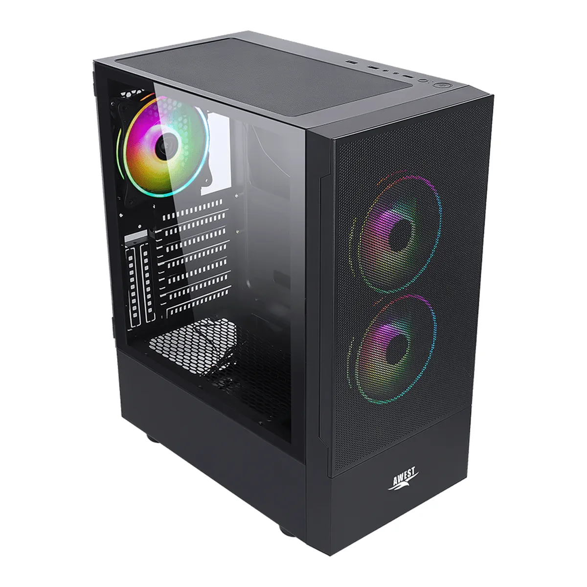 کیس کامپیوتر اوست مدل AWEST GT-AV201-MB Plus