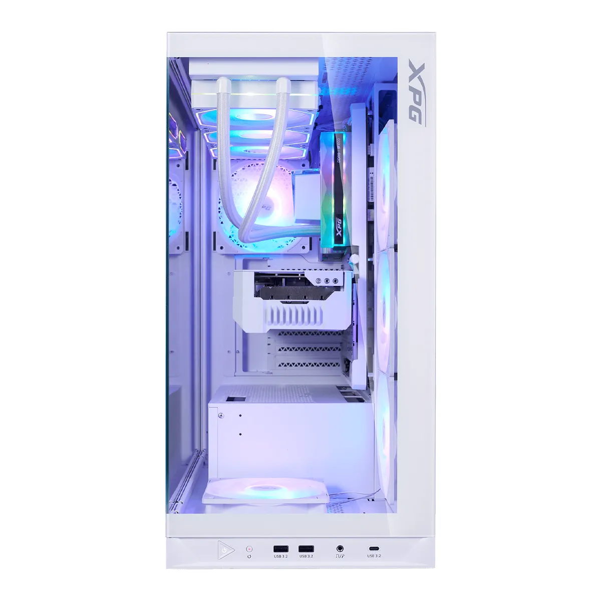 کیس کامپیوتر ایکس پی جی مدل XPG INVADER X BTF WHITE