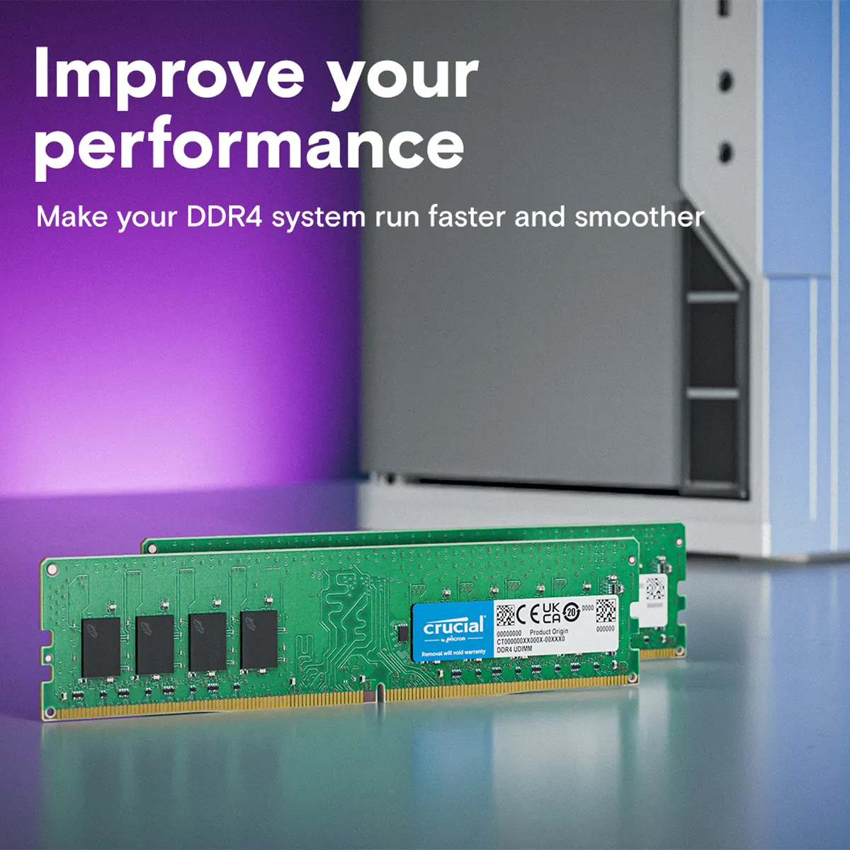 حافظه رم دسکتاپ کروشیال مدل Crucial 16GB DDR4 3200Mhz