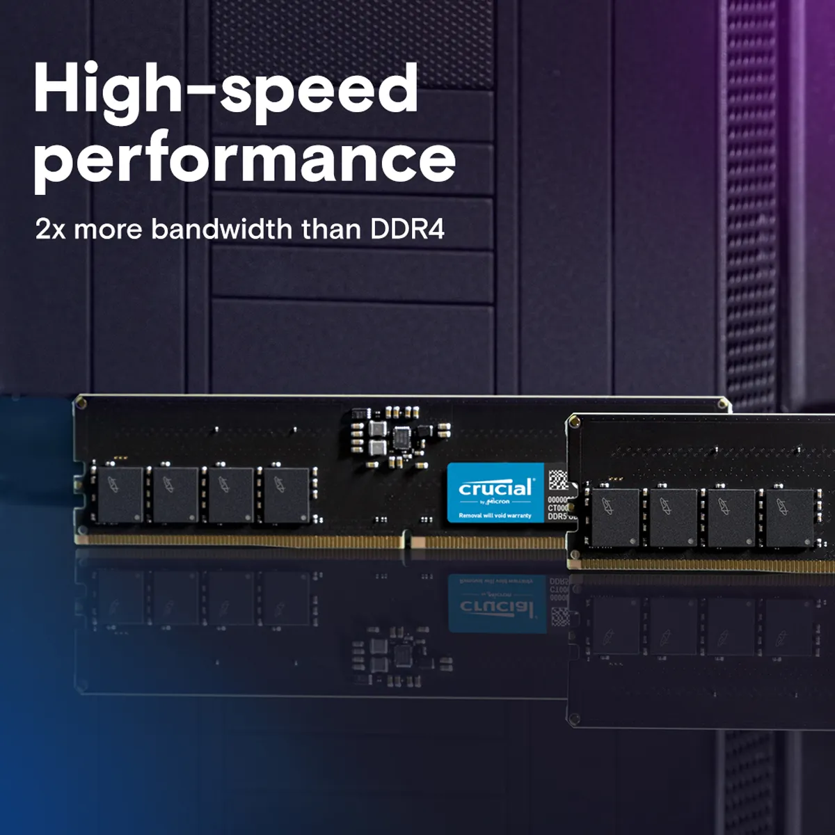 حافظه رم دسکتاپ کروشیال مدل Crucial 16GB DDR5 5600Mhz