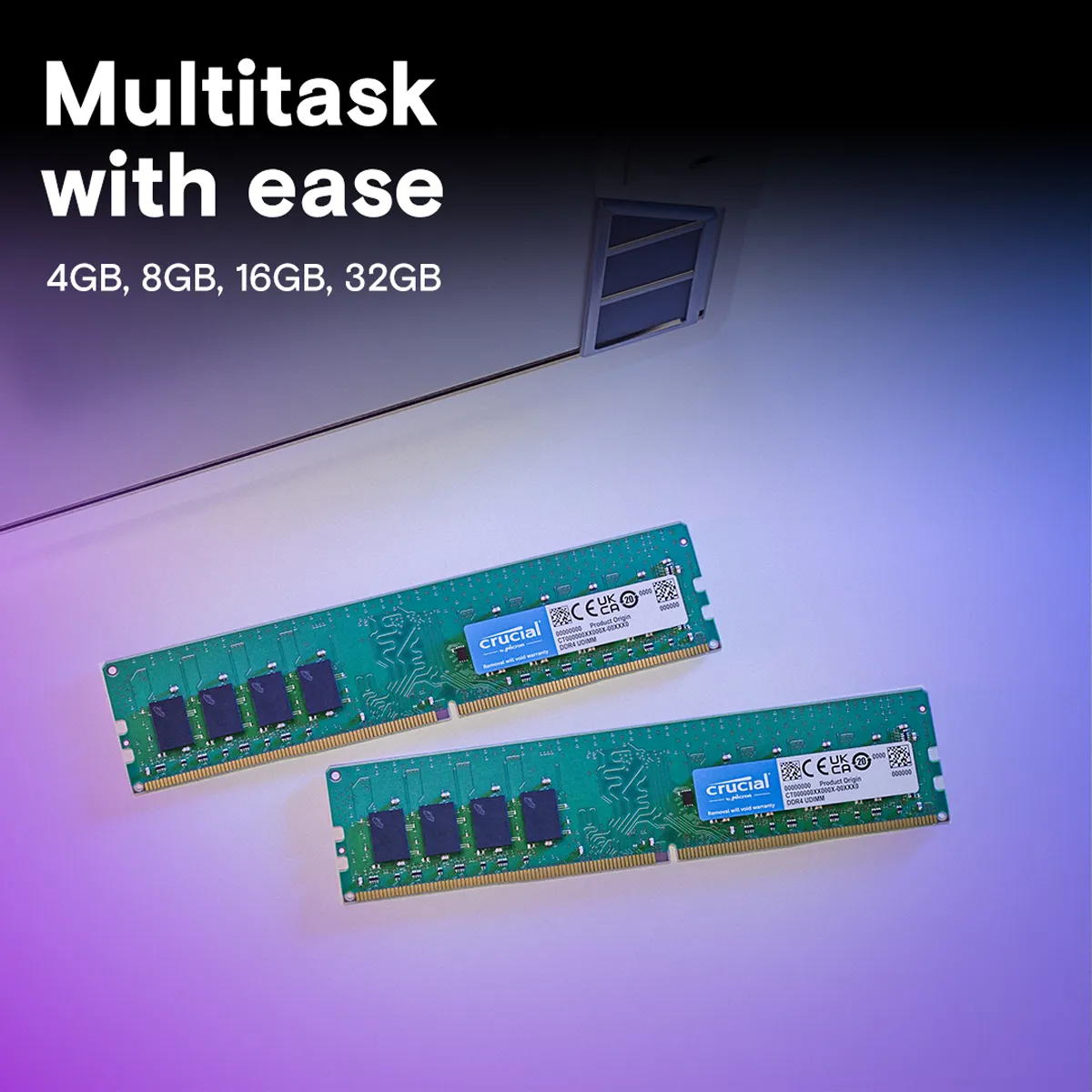حافظه رم دسکتاپ کروشیال مدل Crucial 32GB DDR4 3200Mhz