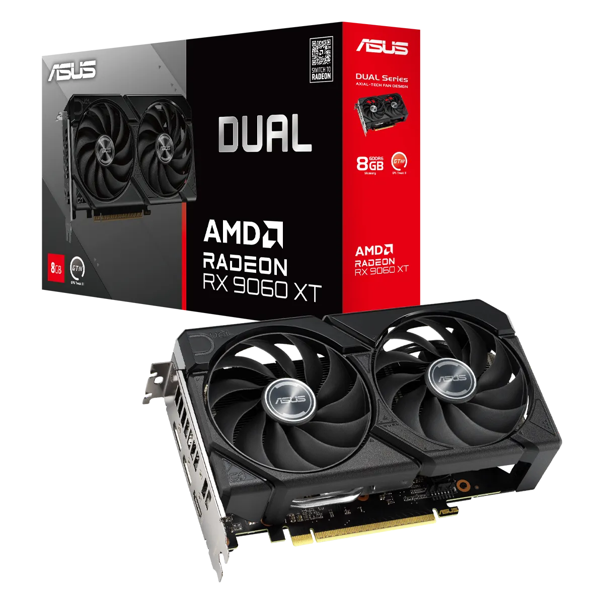 کارت گرافیک ایسوس مدل ASUS Dual Radeon RX 9060 XT 8GB GDDR6
