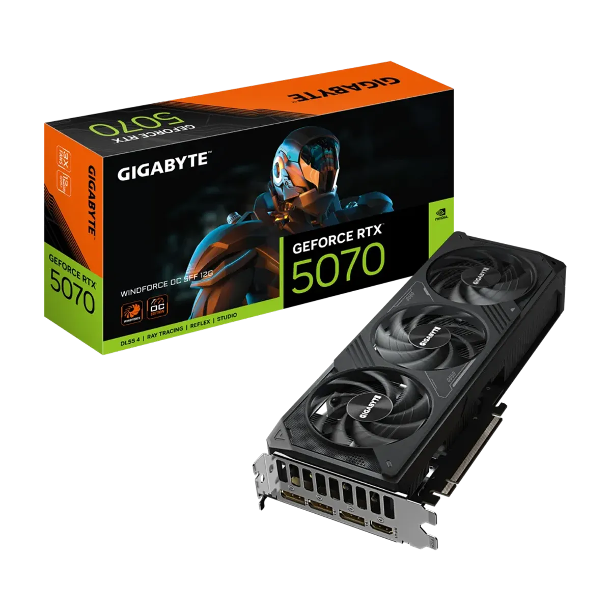 کارت گرافیک گیگابایت مدل GIGABYTE GeForce RTX 5070 WINDFORCE OC SFF 12G