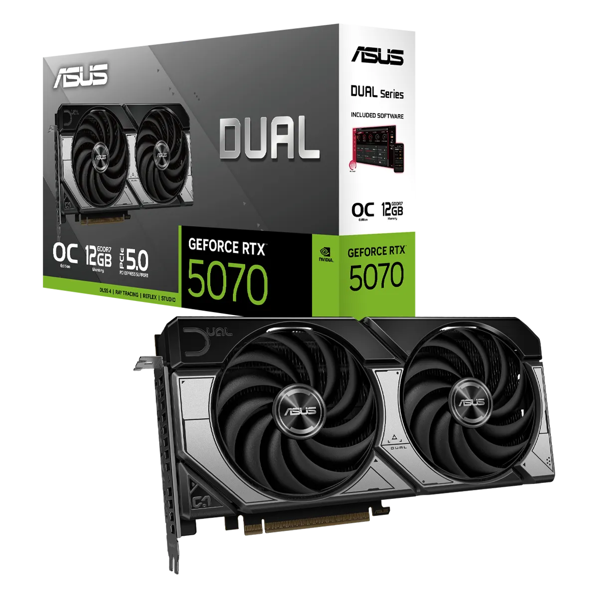 کارت گرافیک ایسوس مدل ASUS Dual GeForce RTX 5070 12GB GDDR7 OC Edition