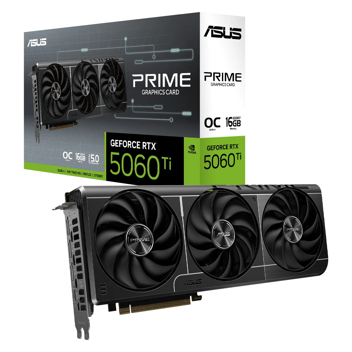 کارت گرافیک ایسوس مدل ASUS PRIME GeForce RTX 5060 Ti 16GB GDDR7 OC Edition