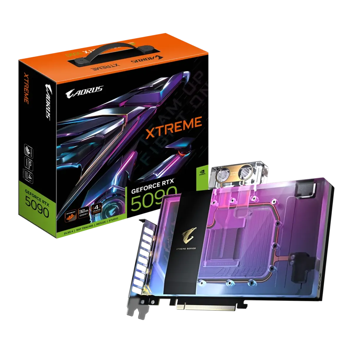 کارت گرافیک گیگابایت مدل GIGABYTE AORUS GeForce RTX 5090 XTREME WATERFORCE WB 32G