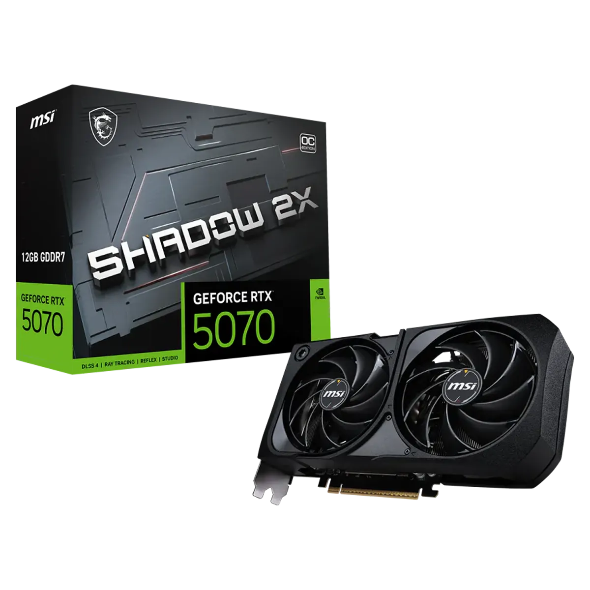 Graphics card MSI Geforce RTX 5070 12G SHADOW 2X OC