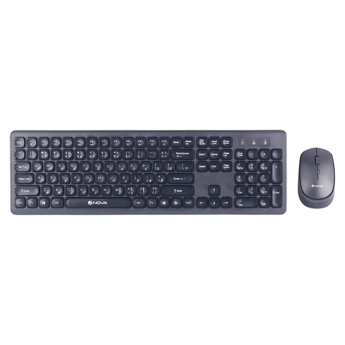 کیبورد و ماوس بی سیم نوا مدل NOVA NKM-1401WL