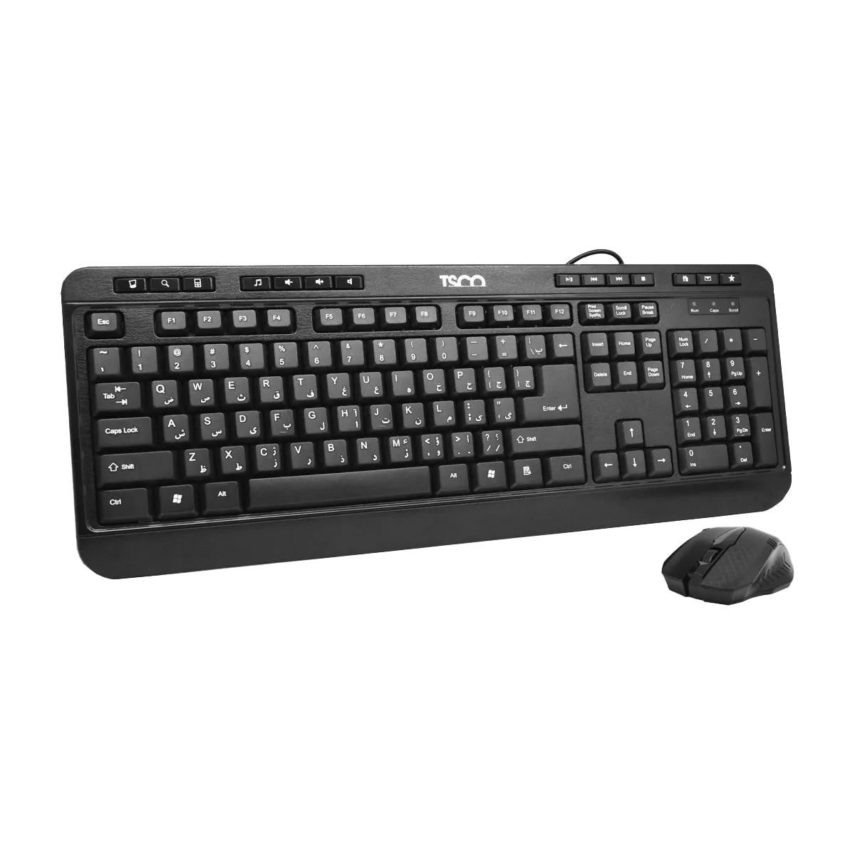 کیبورد و ماوس با سیم تسکو مدل TSCO TKM 8052