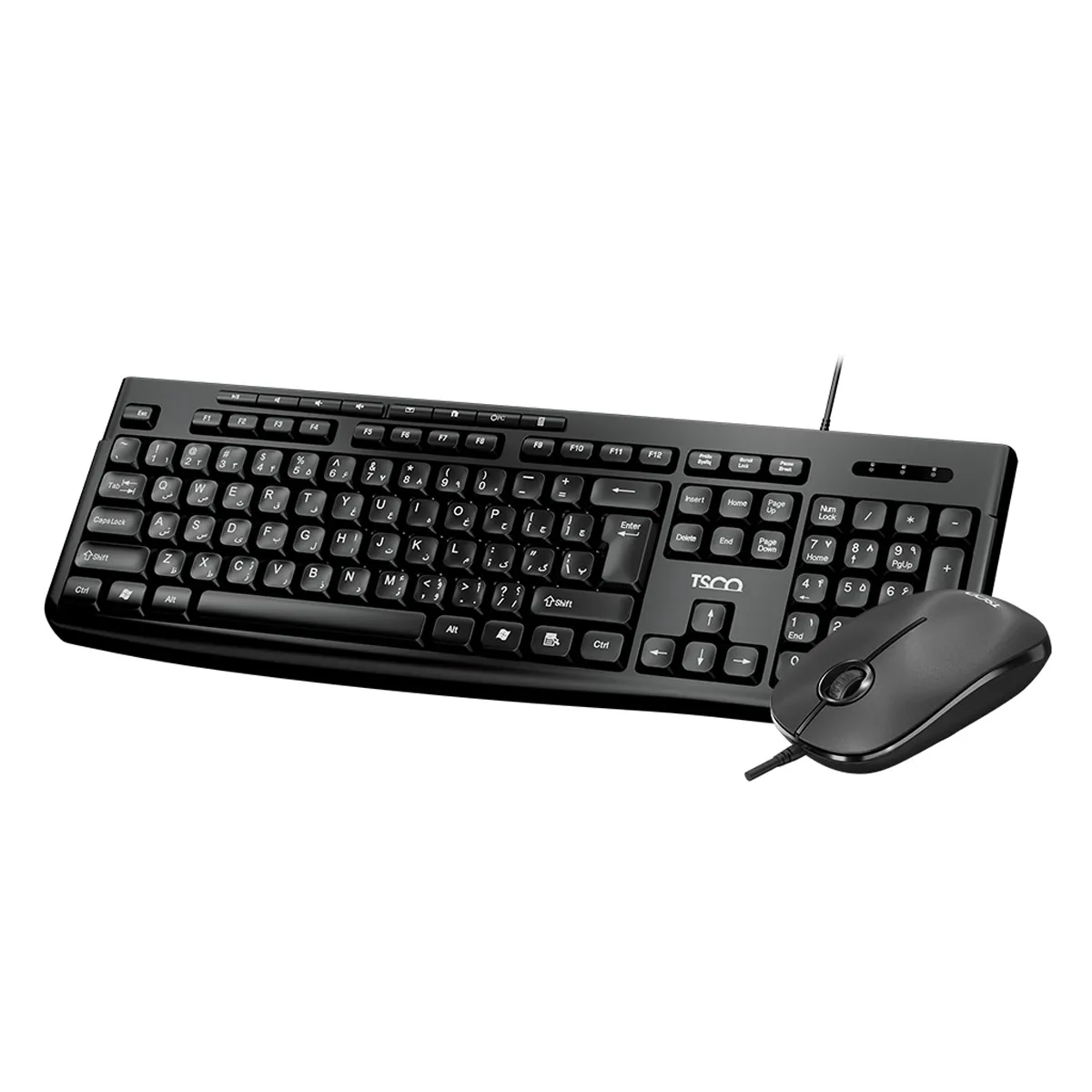کیبورد و ماوس با سیم تسکو مدل TSCO TKM 8057