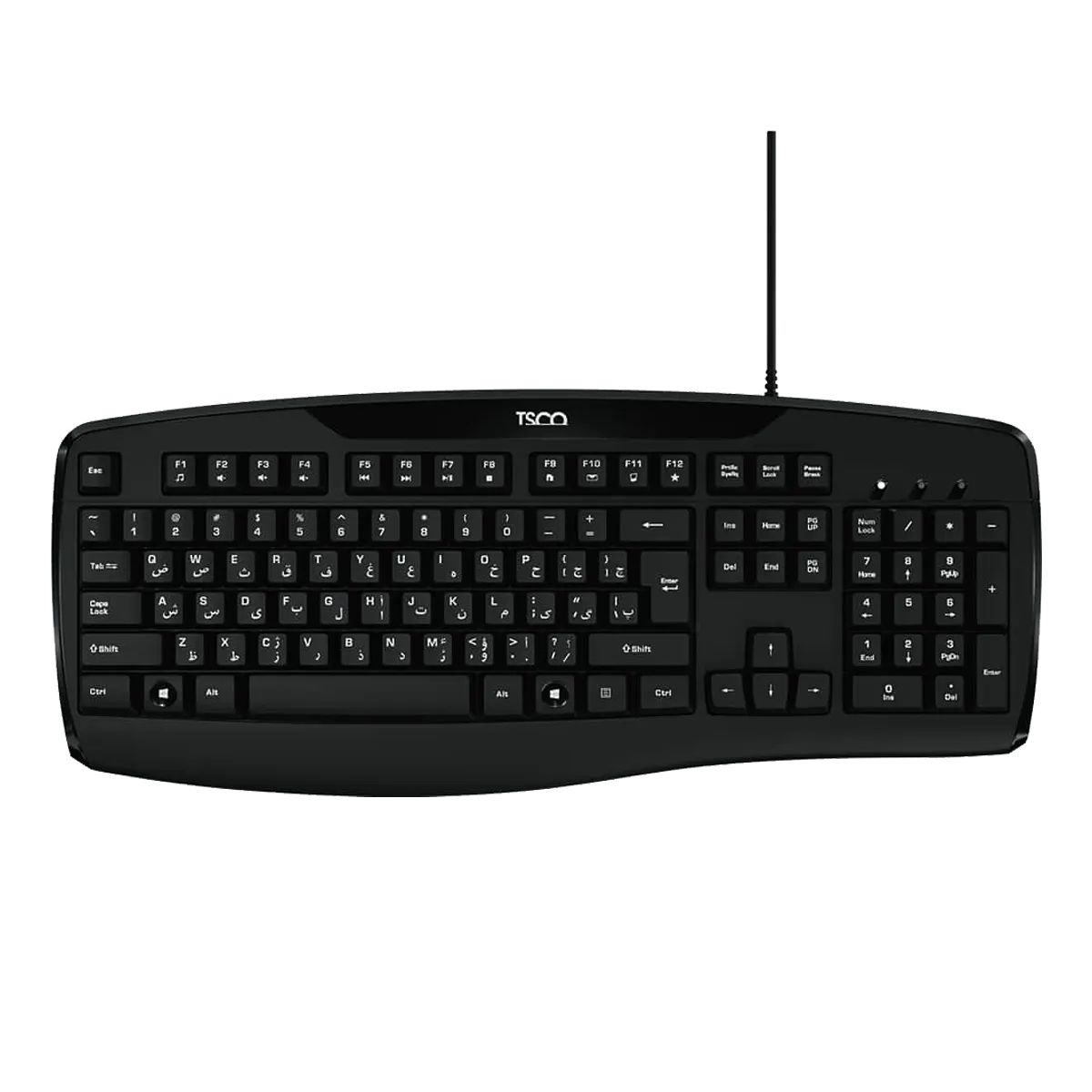 کیبورد با سیم تسکو مدل TSCO TK 8043