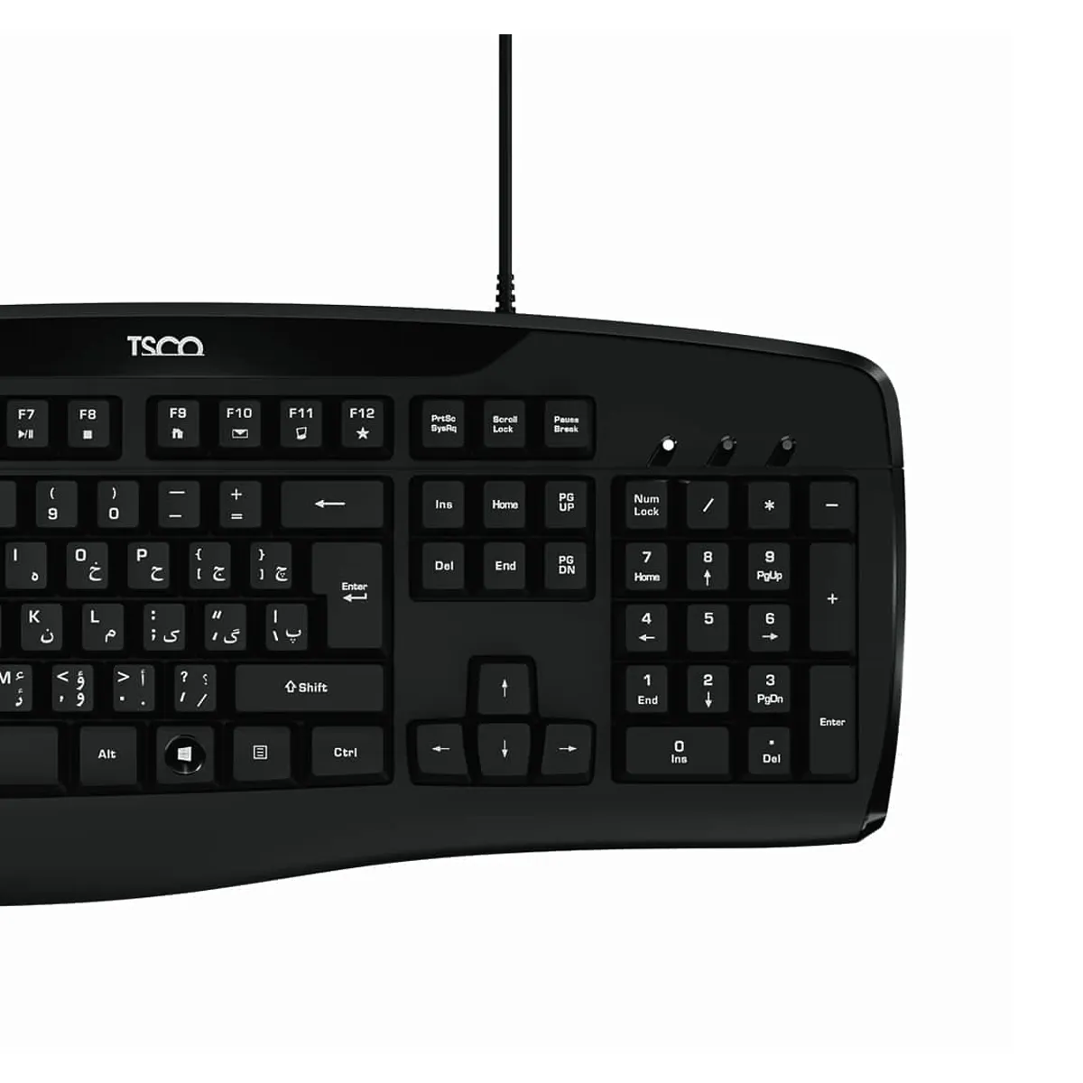 کیبورد با سیم تسکو مدل TSCO TK 8043