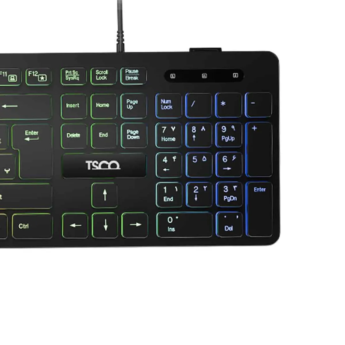 کیبورد با سیم تسکو مدل TSCO TK 8049