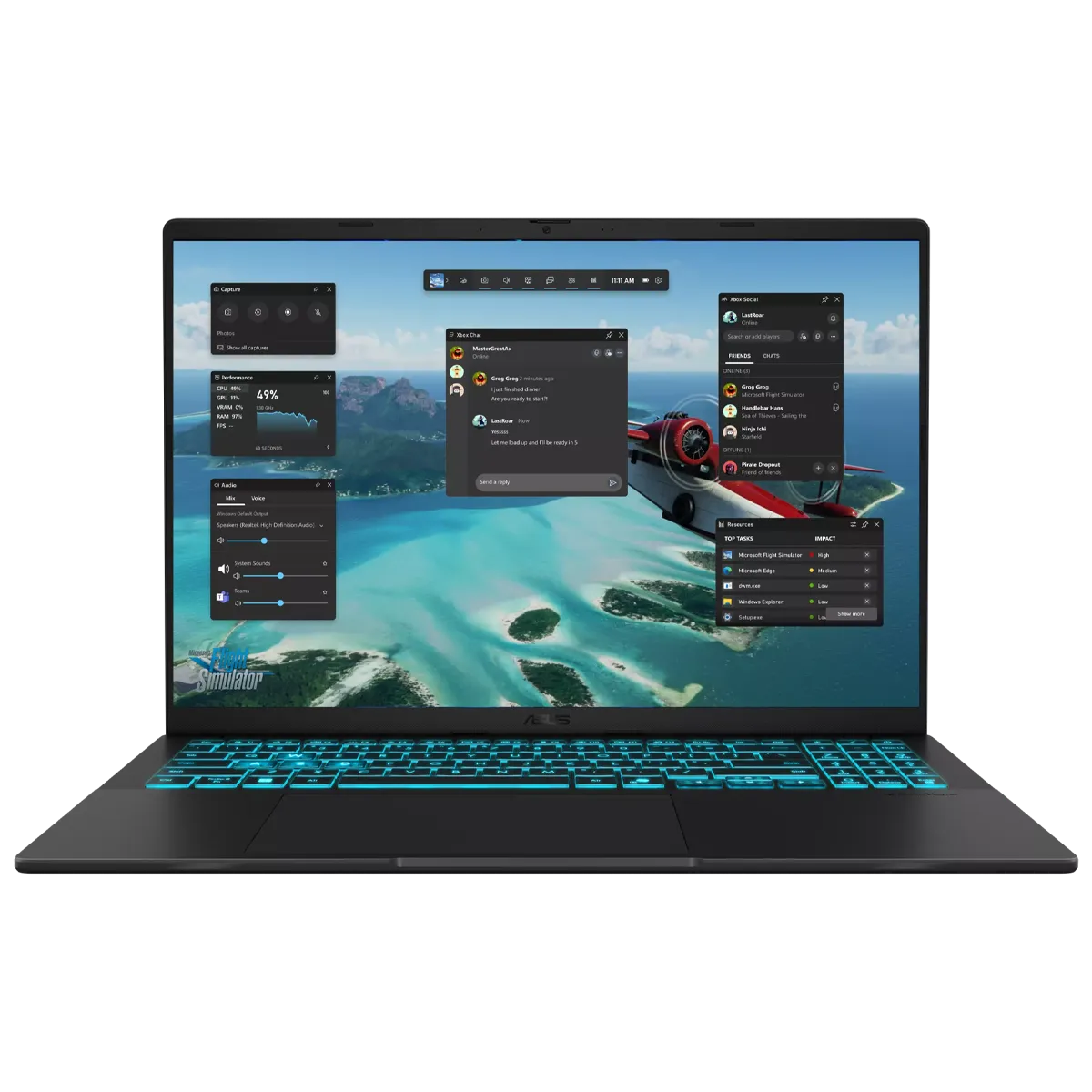 لپ تاپ ایسوس مدل ASUS V16 V3607VU Core 7(240H) 16GB 1TB SSD 6GB(RTX4050)