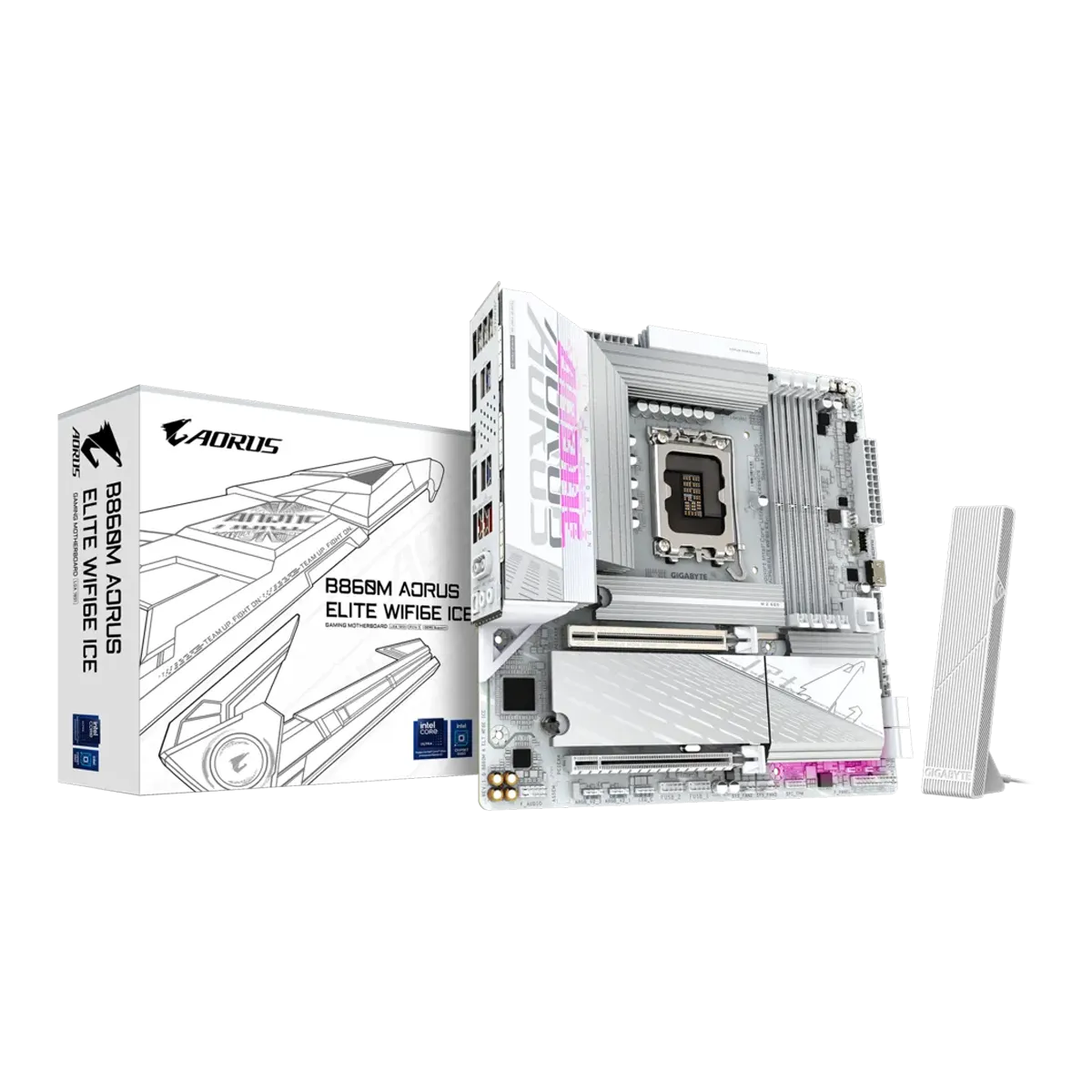 مادربرد گیگابایت مدل GIGABYTE B860M AORUS ELITE WIFI6E ICE