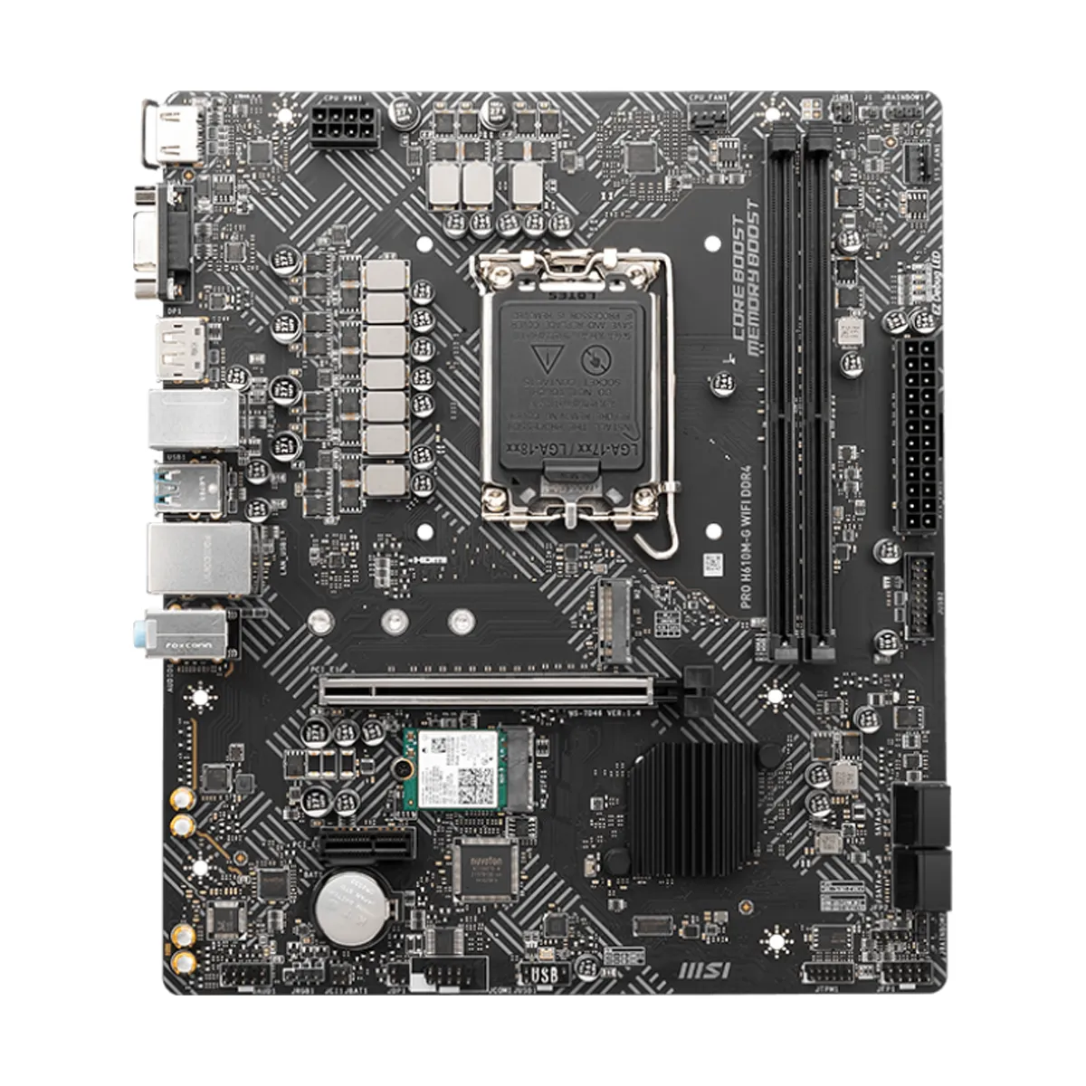 مادربرد ام اس ای مدل MSI PRO H610M-G WIFI DDR4