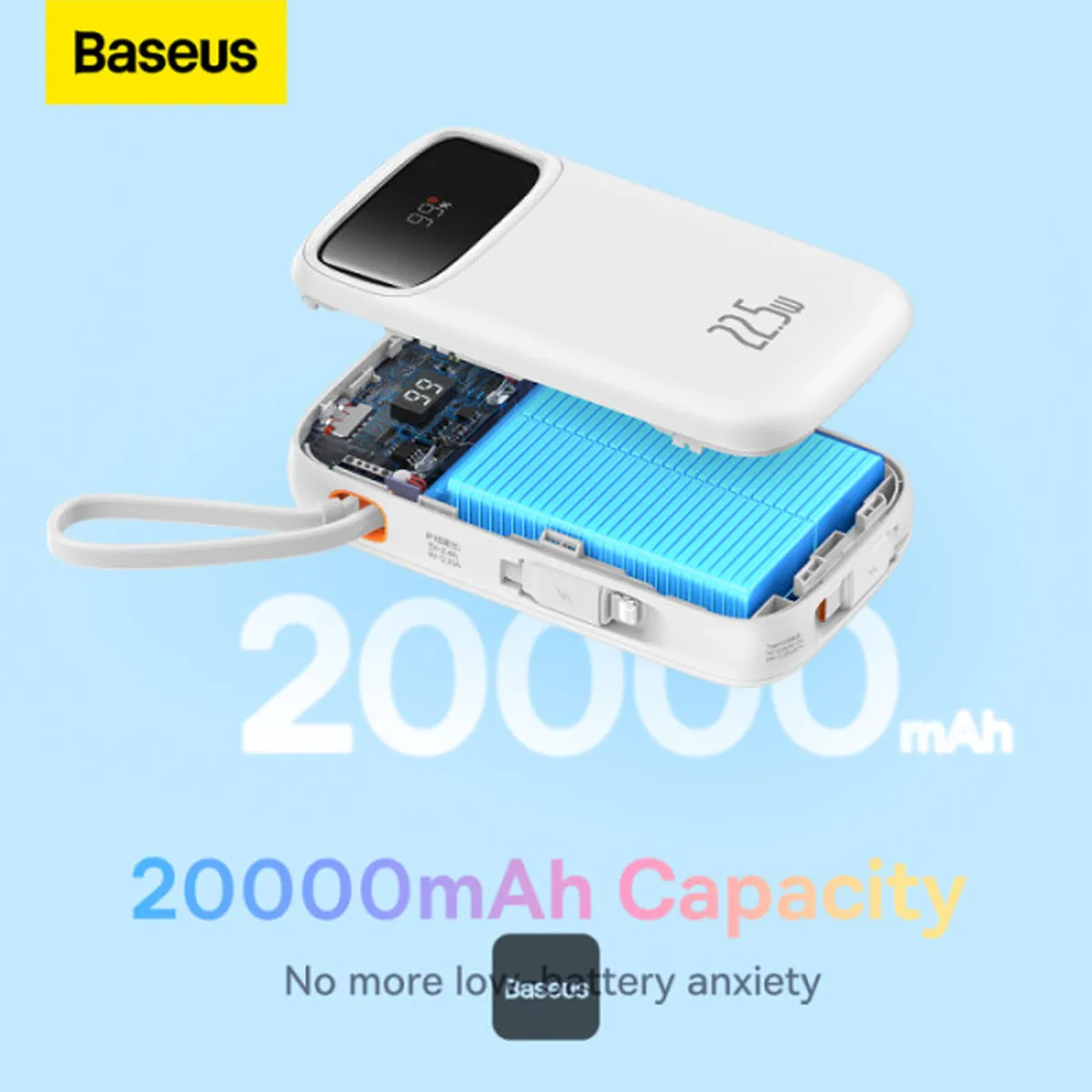 پاوربانک 20000 میلی آمپر فست شارژ 22.5 وات باسئوس Baseus Qpow 2