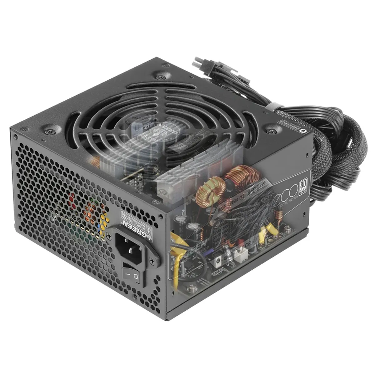 منبع تغذیه گرین مدل GREEN GP450A-ECO Rev3.1