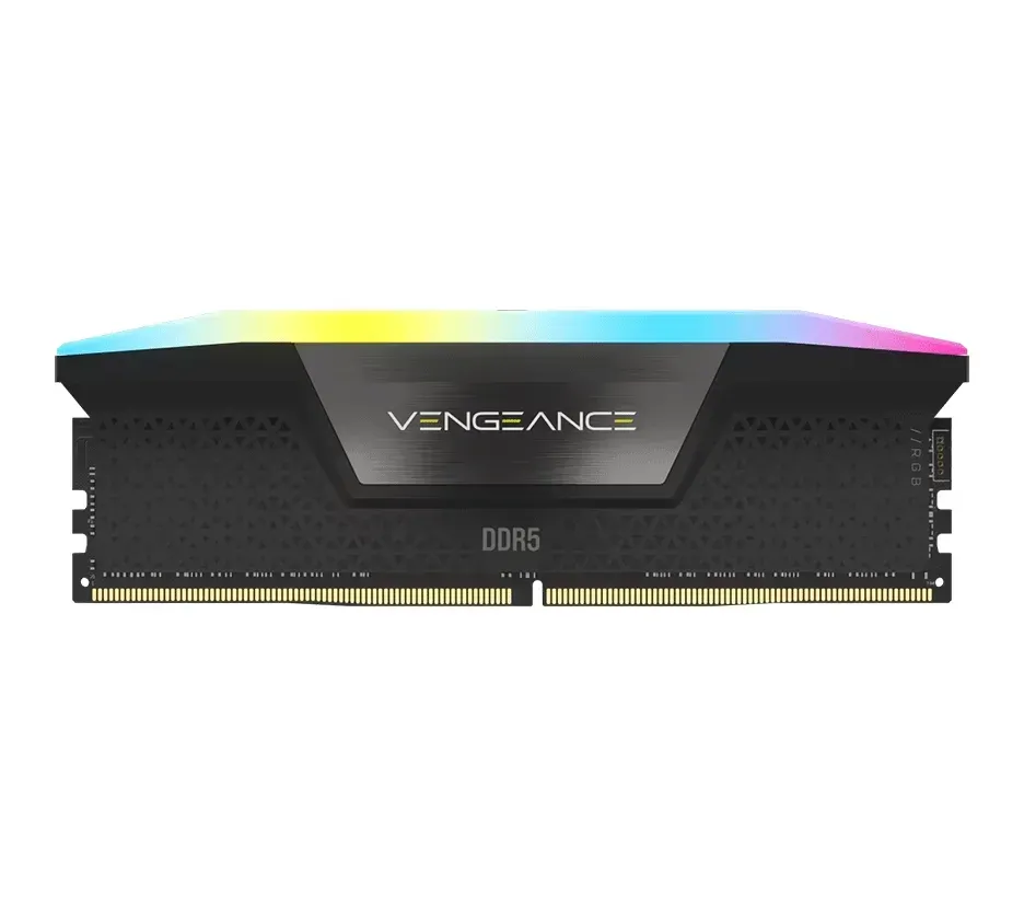 حافظه رم دسکتاپ کورسیر مدل CORSAIR VENGEANCE RGB 64GB DDR5 6000Mhz Dual CL38