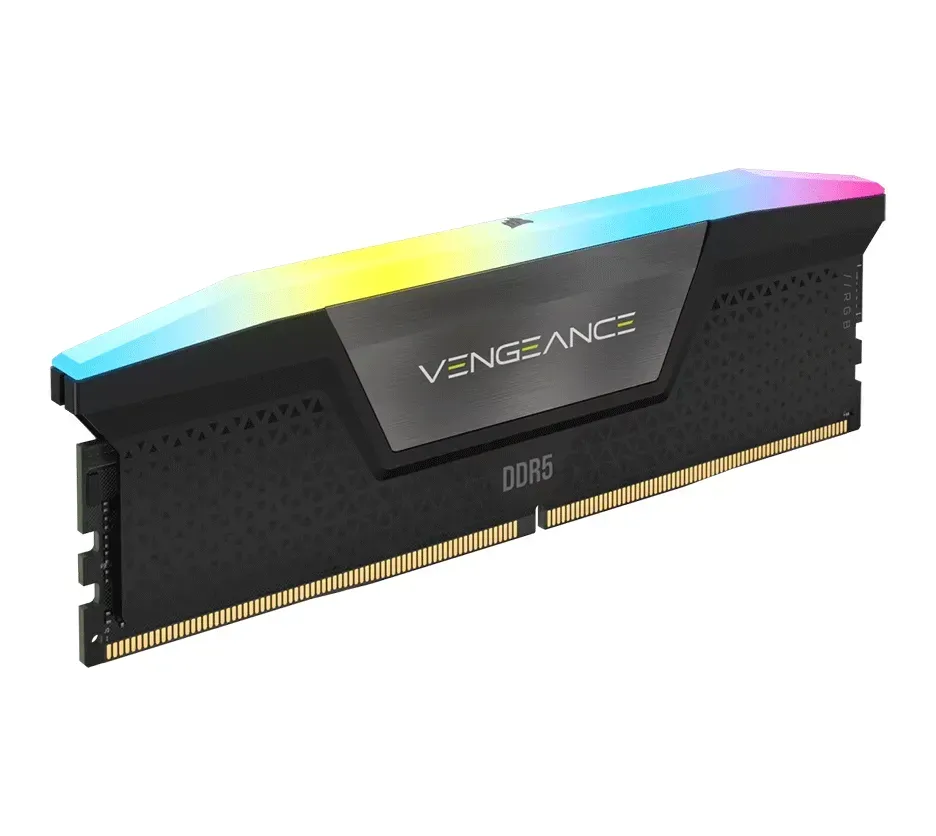 حافظه رم دسکتاپ کورسیر مدل CORSAIR VENGEANCE RGB 64GB DDR5 6000Mhz Dual CL38