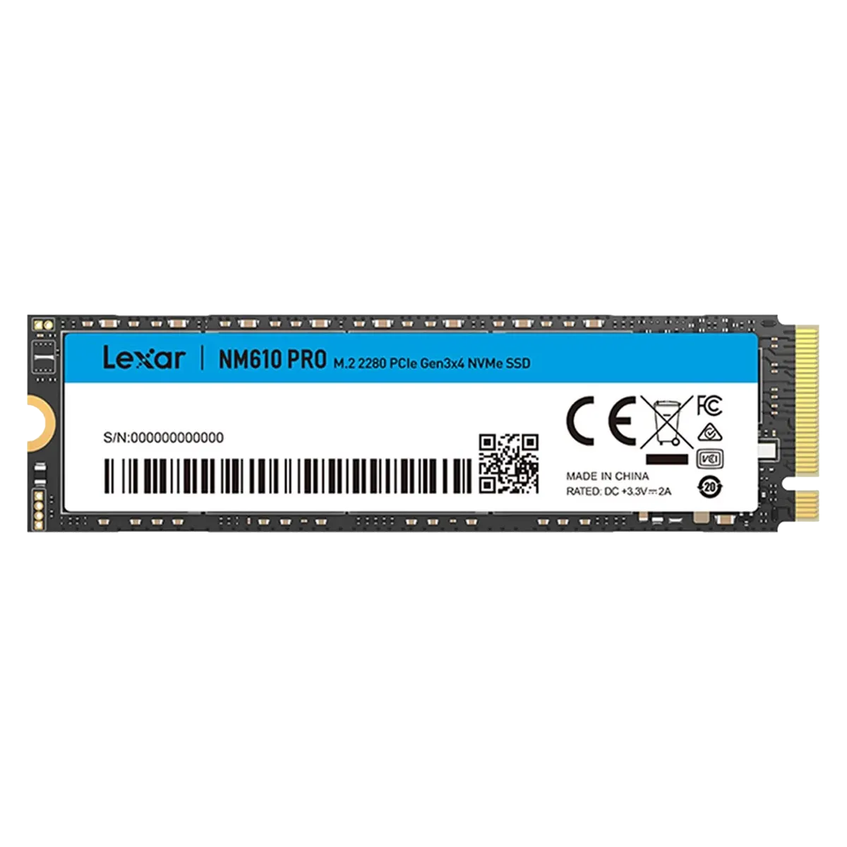 حافظه SSD لکسار مدل Lexar NM610 PRO M.2 2280 500GB Nvme
