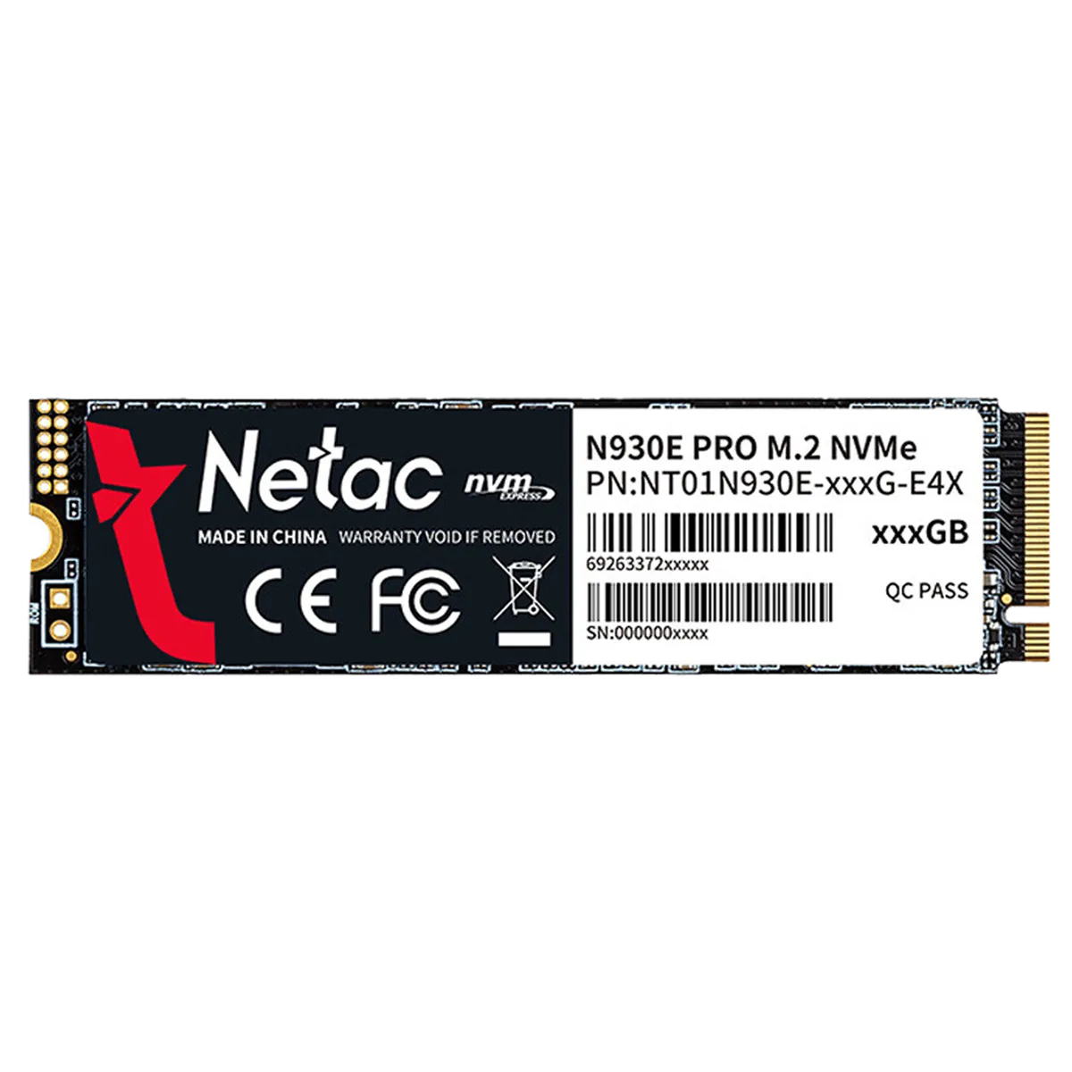 حافظه SSD نتاک مدل Netac N930E PRO M.2 2280 256GB NVMe