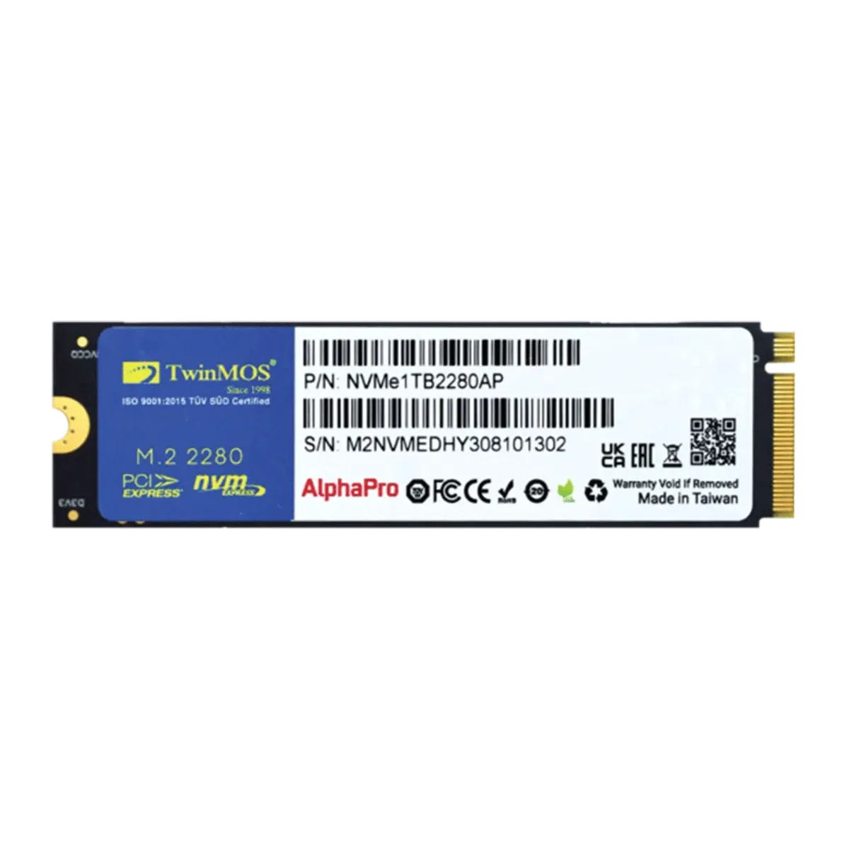 حافظه SSD توین موس مدل TwinMOS Alpha Pro M.2 2280 128GB NVMe