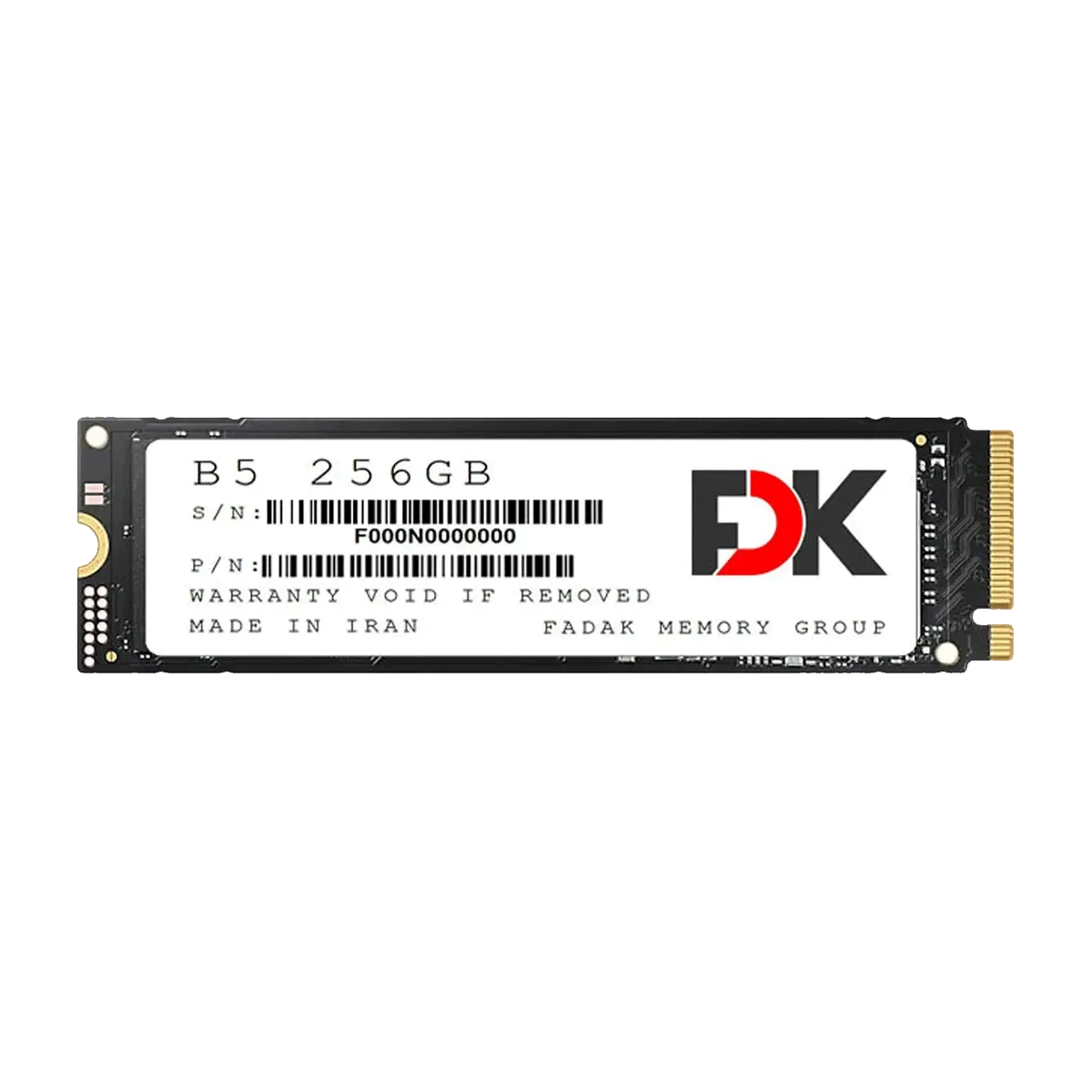 حافظه SSD فدک مدل FDK B5 M.2 2280 256GB Nvme