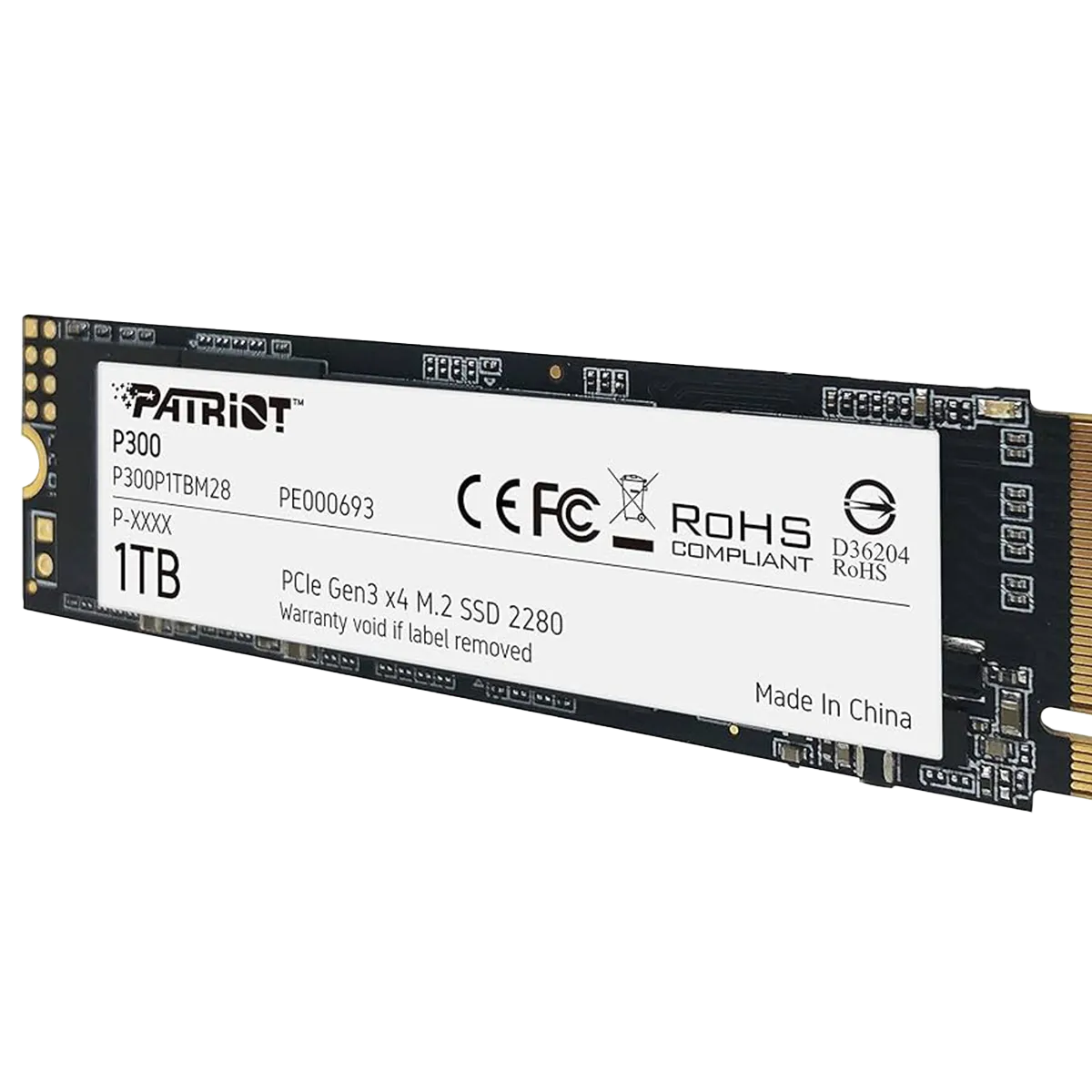 حافظه SSD پاتریوت مدل Patriot P300 M.2 2280 1TB NVMe