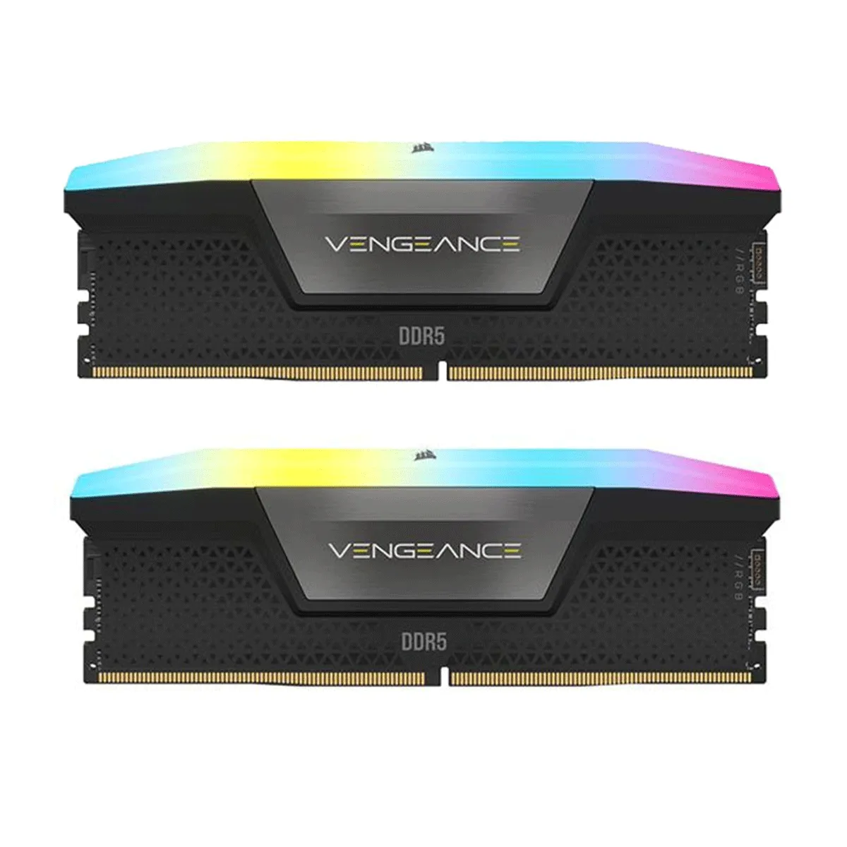 حافظه رم دسکتاپ کورسیر مدل CORSAIR Vengeance RGB 64GB DDR5 5200Mhz Dual