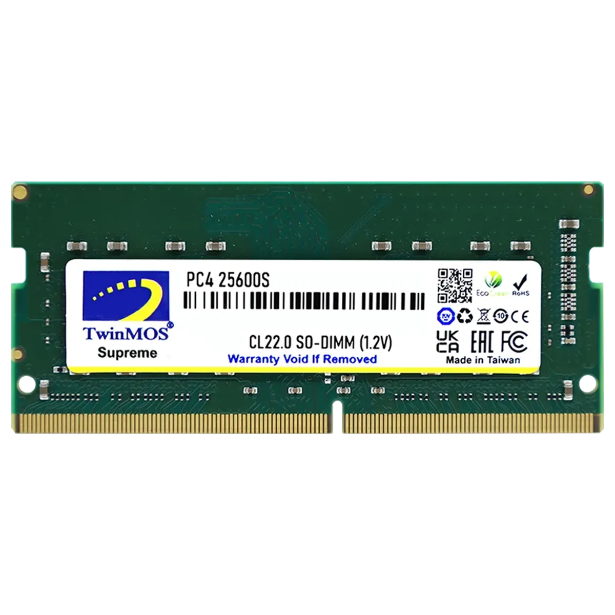 حافظه رم لپ تاپ توین موس مدل TwinMOS 8GB DDR4 3200Mhz CL22