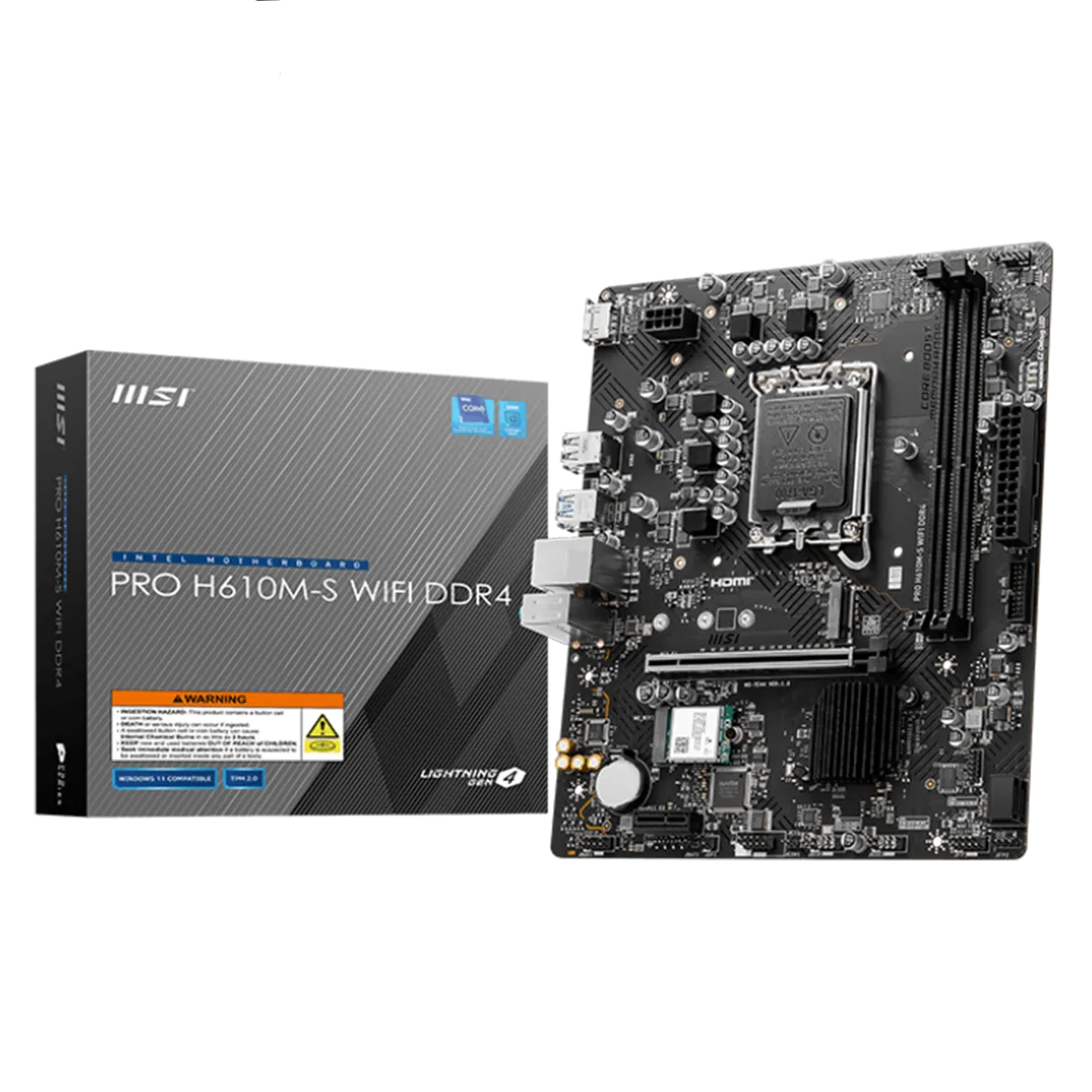 مادربرد ام اس ای مدل MSI PRO H610M-S WIFI DDR4