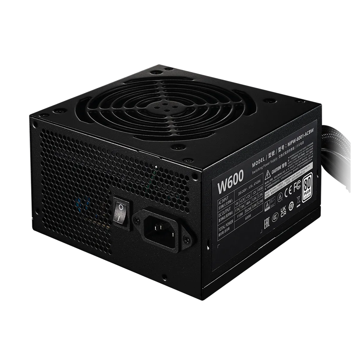 منبع تغذیه کولر مستر مدل Cooler Master ELITE NEX White W600 230V