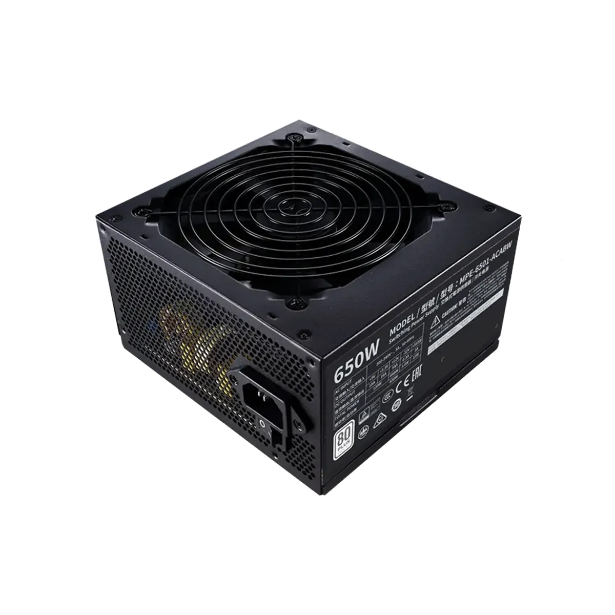 منبع تغذیه کولر مستر مدل Cooler Master MWE 650 WHITE 230V