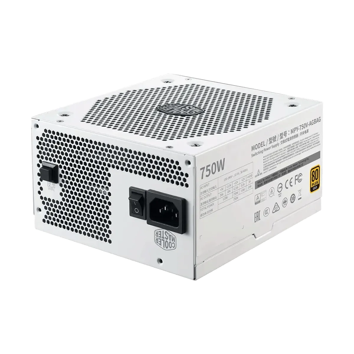 منبع تغذیه کولر مستر مدل Cooler Master V750 Gold-V2 White Edition