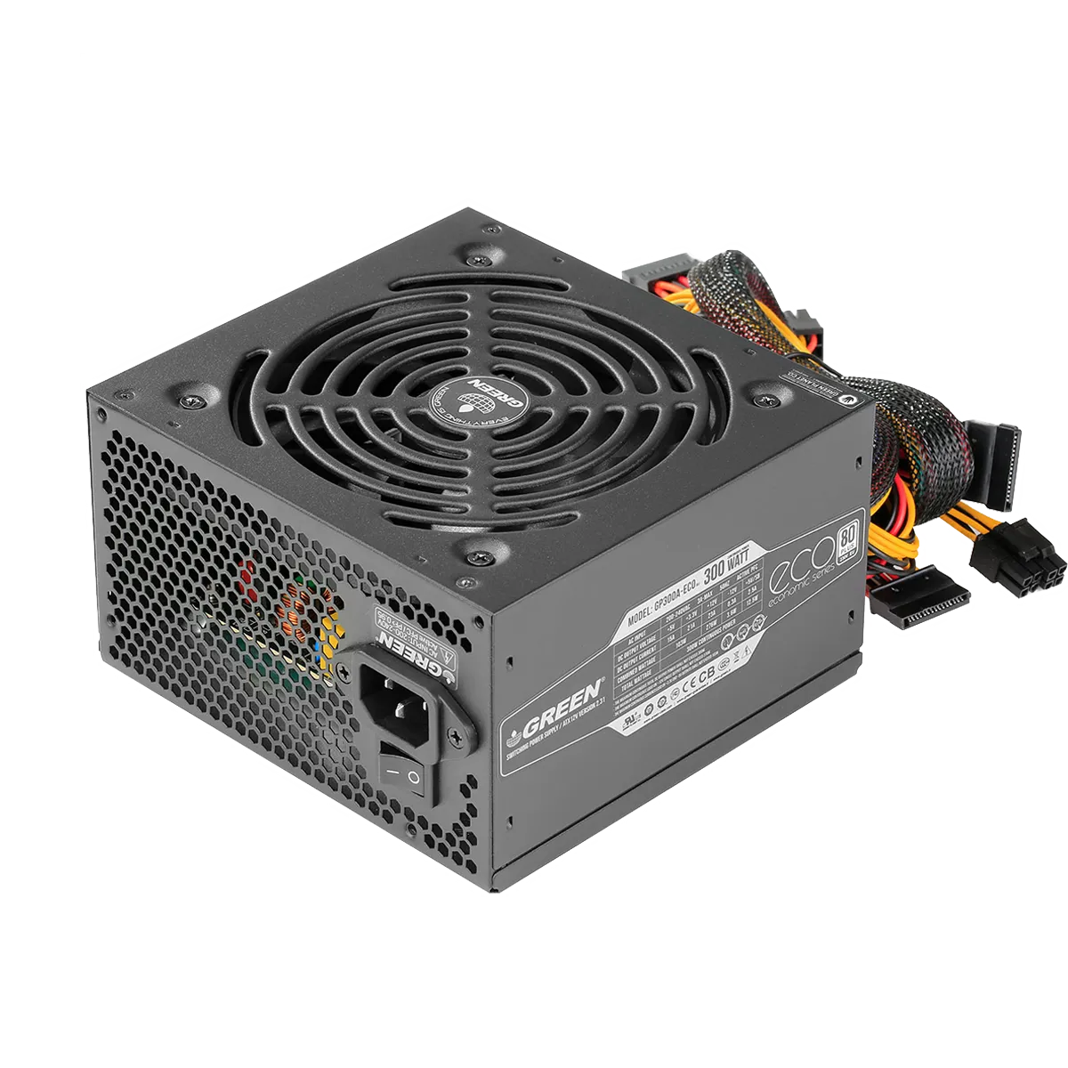 منبع تغذیه گرین مدل GREEN GP300A-ECO Rev3.1