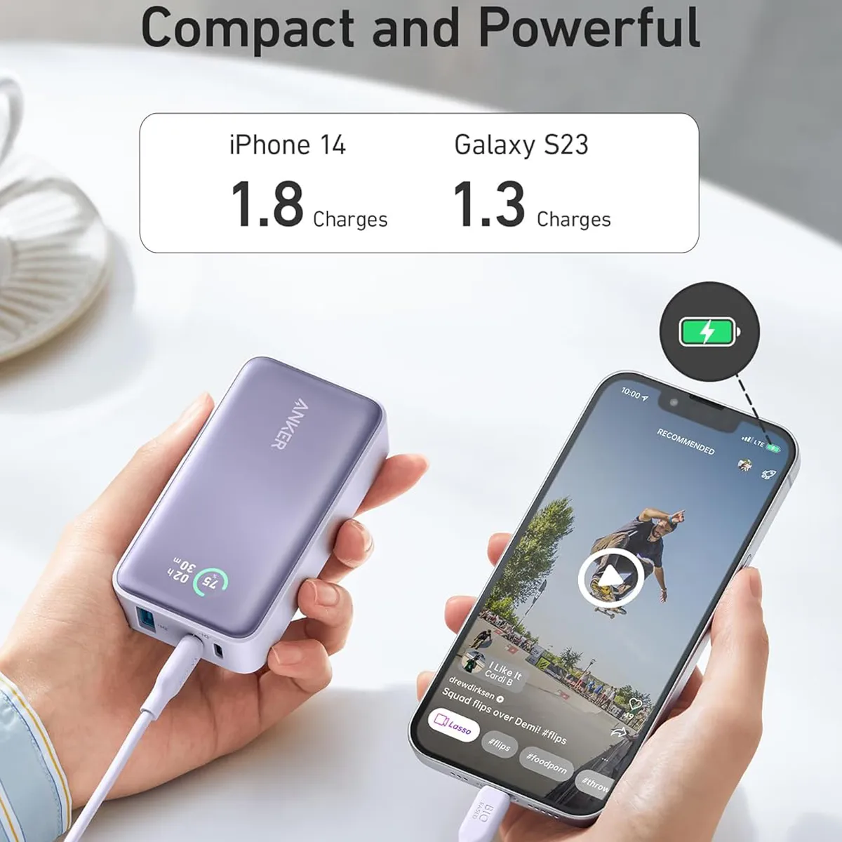 پاوربانک 10000 میلی آمپر فست شارژ 30 وات انکر Anker PowerCore 533 A1256