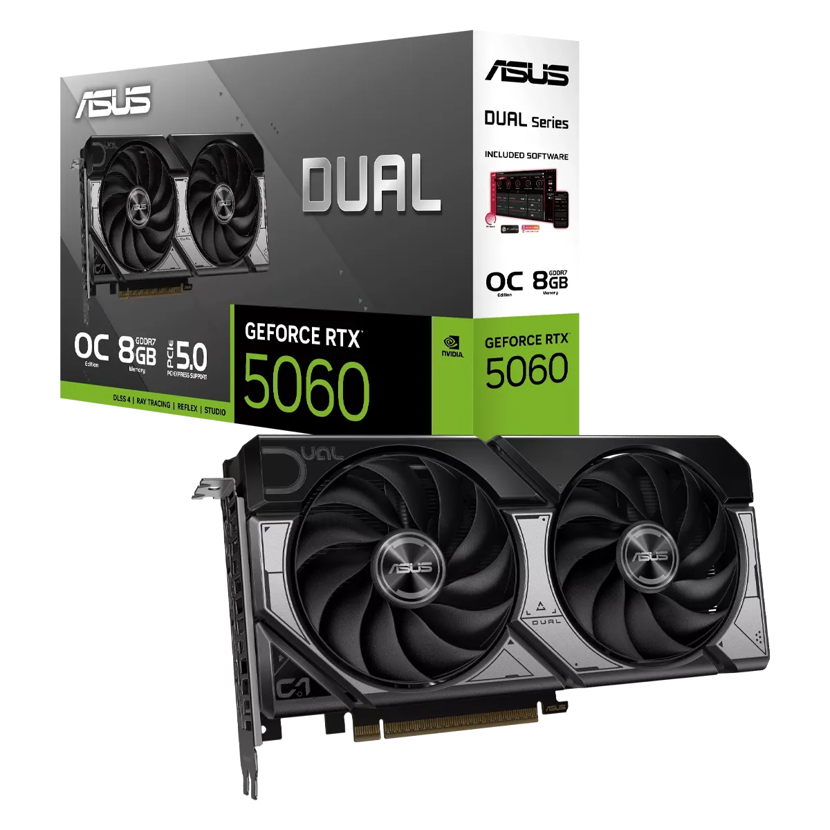 کارت گرافیک ایسوس مدل ASUS Dual GeForce RTX 5060 8GB GDDR7 OC Edition