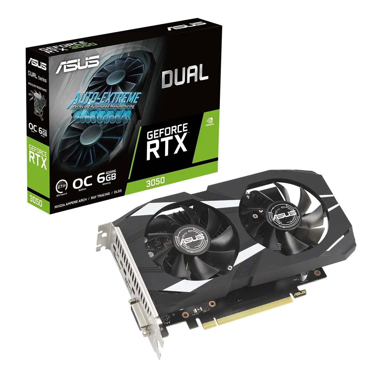 کارت گرافیک ایسوس مدل ASUS GeForce Dual RTX 3050 OC 6GB