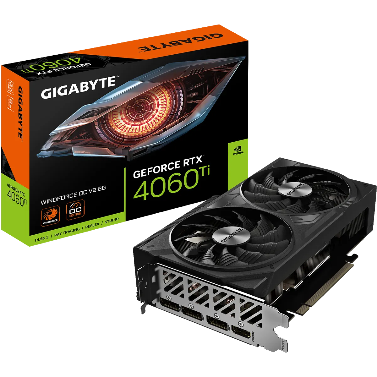 کارت گرافیک گیگابایت GIGABYTE GeForce RTX 4060 Ti WINDFORCE OC V2 8G