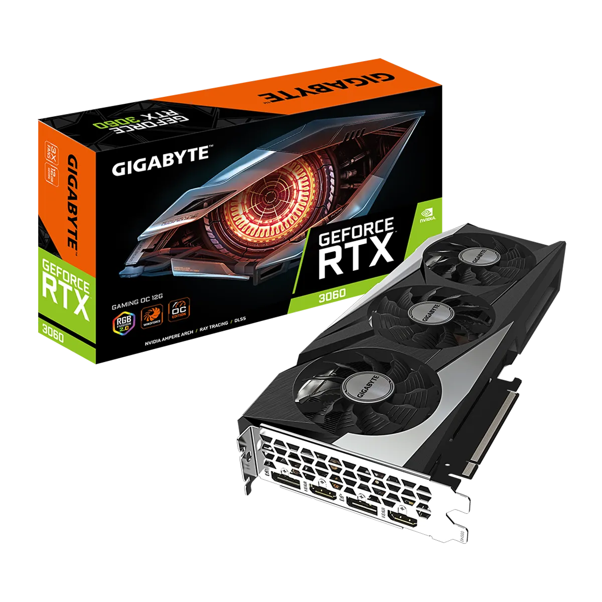 کارت گرافیک گیگابایت مدل GIGABYTE GeForce RTX 3060 Gaming OC 12G