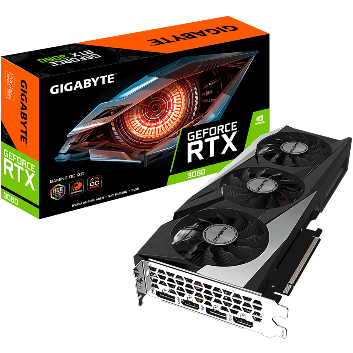 کارت گرافیک گیگابایت مدل GIGABYTE GeForce RTX 3060 Gaming OC 12G