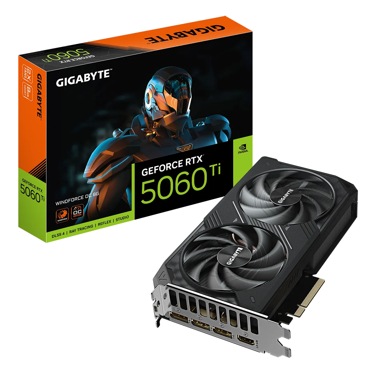 کارت گرافیک گیگابایت مدل GIGABYTE GeForce RTX 5060 Ti WINDFORCE OC 8G