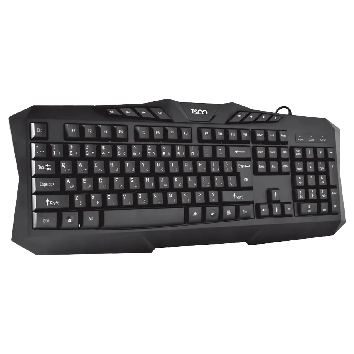 کیبورد با سیم تسکو مدل TSCO TK 8020N